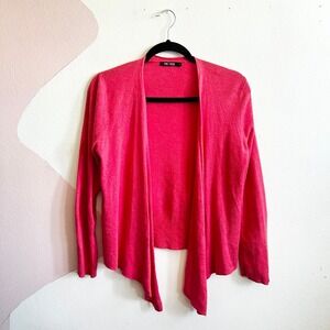 NIC+ZOE All Year 4 Way Cardigan‎ Sweater Orange Classic Size Cotton Medium